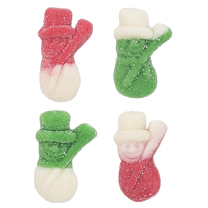 Fruidles Christmas Snowman Gummy Candy, Delicious Gummies, Fun and Festive Holiday Snacking, Party Favor (1 Pound)