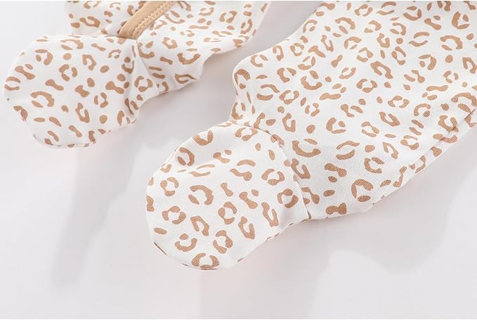 Unisex Baby Boy Girl Footies Rompers Cotton Long Sleeve 3 Pack Infant Jumpsuits 0-12Months Babies' Outfits