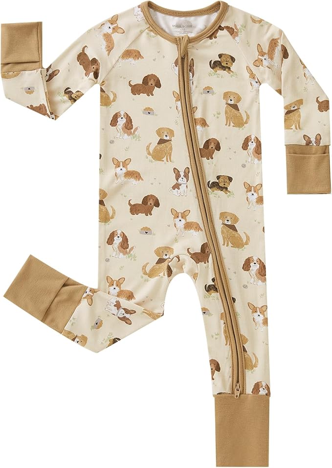pureborn Baby Boys Girls Sleeper Snug Fit Viscose from Bamboo Pajamas 0-24 Months
