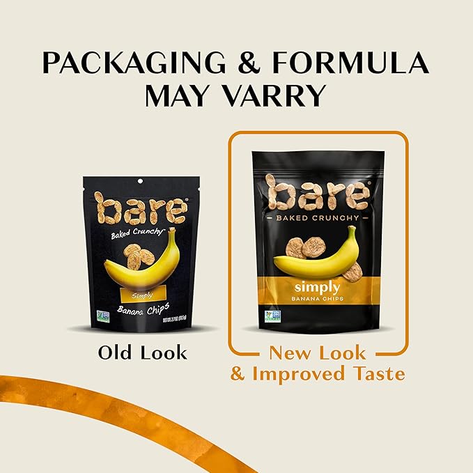 Bare Baked Crunchy, Simply Banana, 2.7 Ounce (Pack of 6)