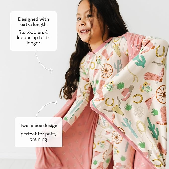 Little Sleepies Two-Piece Pajama Set for Boys & Girls, Soft Viscose from Bamboo Toddler Pajamas for Kids, Family Matching PJs