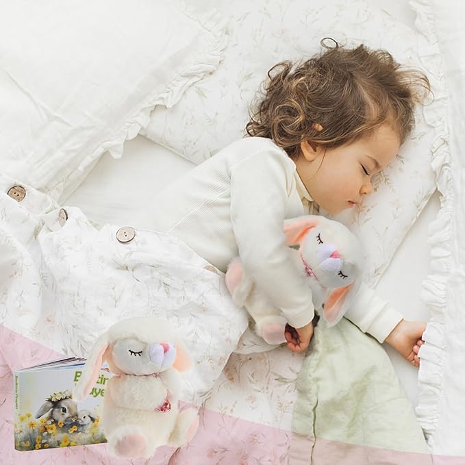 Baptism Gifts for Girls and Newborn Baby, Christening Gifts Set, 7" Praying Bunny Plush Toy and Bedtime Blessing Book in Keepsake Gift Box, Ideal Easter Gifts for Kids