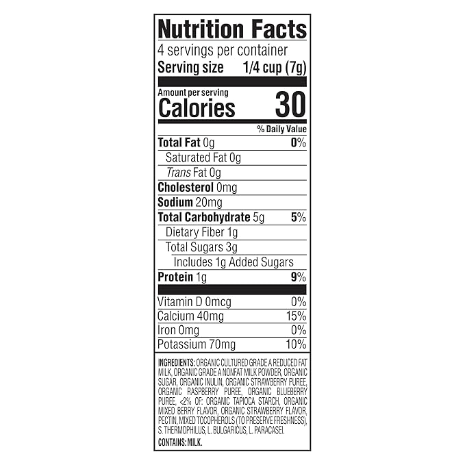 Happy Tot Organics Yogis Freeze-Dried Yogurt & Fruit Snacks, Mixed Berry, 1 Ounce (Pack of 8) packaging may vary