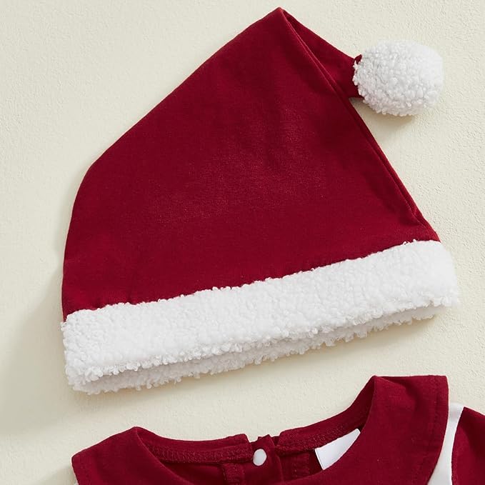 woshilaocai Baby Fall Outfit Boy Girl Plaid Embroidered Collar Romper Footie Infant Halloween Clothes