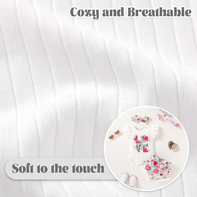 Tiny Cutey Newborn Infant Baby Girl Clothes Romper Floral Shorts Set Summer Outfits Baby Girls' Clothing