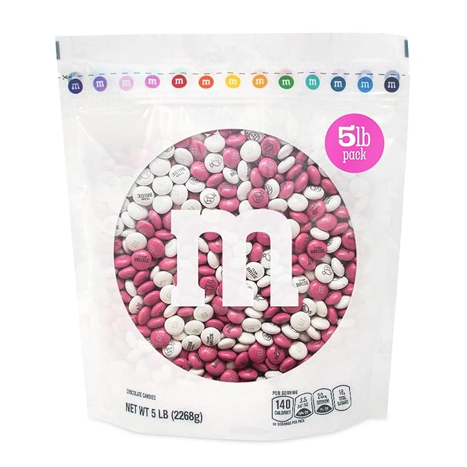M&M’S World Bachelorette Party M&M’S Chocolate Candy 5 lb Bag – Fun Mix for Bridal Showers, Girls’ Night, Party Favors, Candy Bars, Wedding Weekend Gifts, or Bride-To-Be Decor