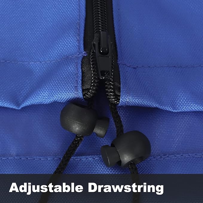 Patio Umbrella Cover, Waterproof Umbrella Covers for 7ft to 9ft Outdoor Umbrellas Market Parasol Covers with Push Rod, Blue