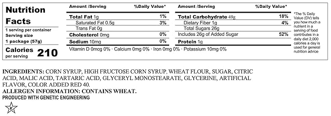 Sour Punch Straws, Sweet & Sour Flavored Soft, Chewy Candy, Tray, Blue Raspberry , 2 Ounce (Pack of 24)