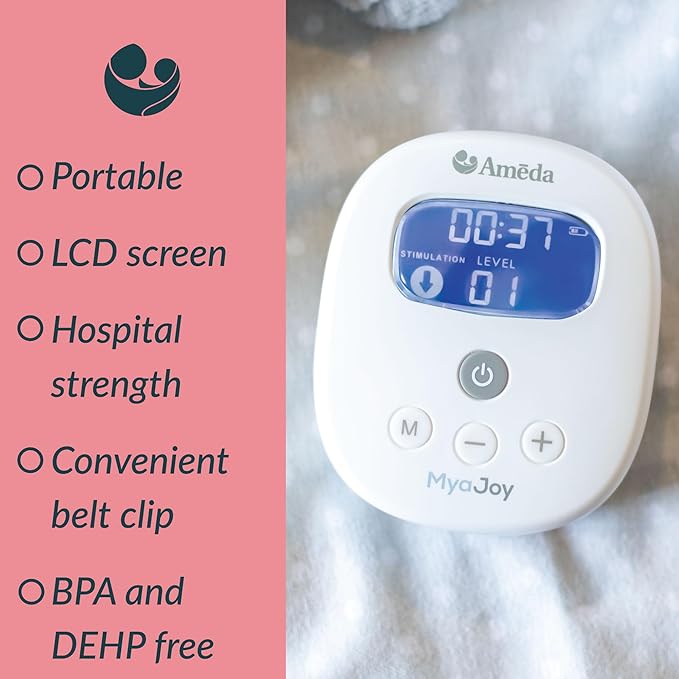 Ameda MYA Joy Double Electric Breast Pump & Accessories + Breast Pump Bag | Portable Breast Pump Hands Free | Hospital Grade Breast Pump | HygieniKit & Ameda Pump Parts | Hands Free Breast Pump