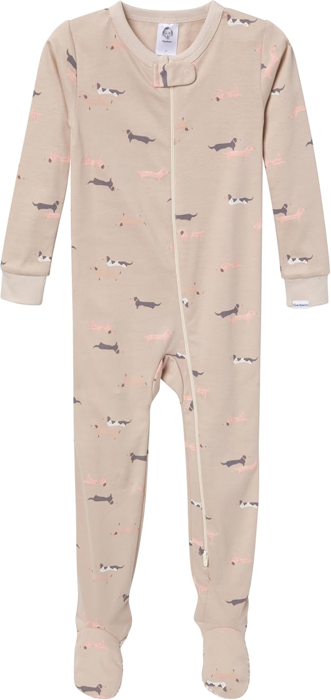Gerber Unisex-Baby 4-Pack Footed Pajamas