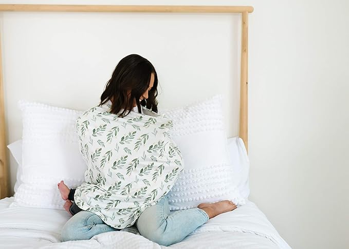 Copper Pearl Multi-Use Cover: Car Seat & Stroller Cover - Sun Protection, All-Season, Stylish Designs - Fern