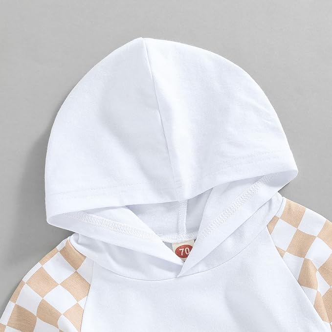 2Pcs Baby Boys Hoodie Tops Pants Set Dinosaur Deer Print Sweatsuit Fall Winter Outfits