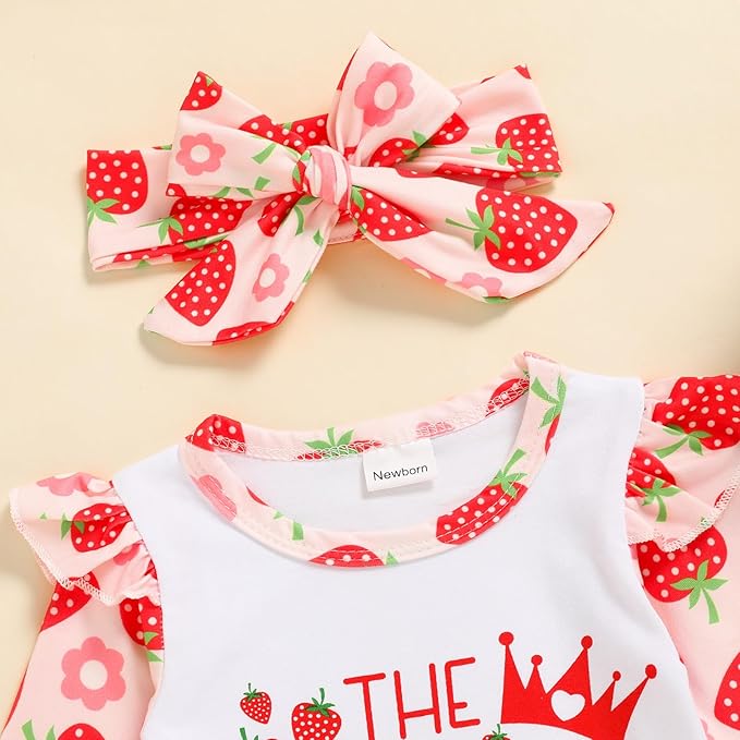 GRNSHTS Newborn Baby Girl Romper Infant Letter Print Jumpsuit Floral Bodysuit+Hat+Headband+Gloves Coming Home Clothes Outfits