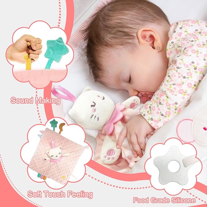 Baby Girl Gifts,Baby Gifts for Girls,Newborn Baby Gifts for Girls,Baby Shower Gifts for Girl,Newborn Baby Girls Gift Basket,Unique Pink Newbaby Gift Set (9pcs)