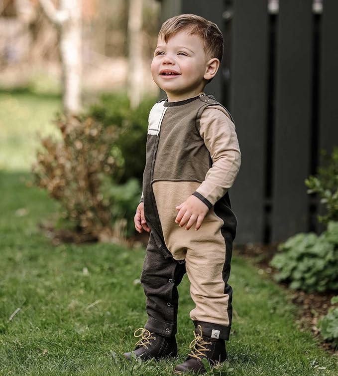Burt's Bees Baby Boys' 100% Organic One-Piece Long Sleeve Coverall