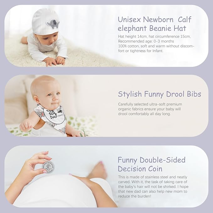 New Mom Gifts for Women, Top Pregnancy Gifts for New Parents Gender Reveal Gifts with Mom and Dad Tumbler Set for First Time Moms, Expecting Parents to Be, Gender Reveal, Baby Shower… (Grey)