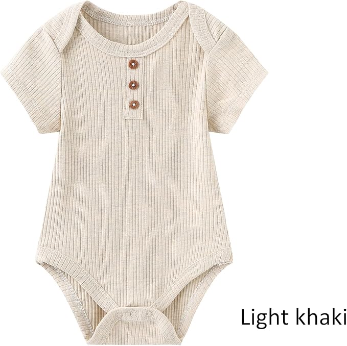 Baby Bodysuit Boy Girl Clothes Soft Newborn Infant Outfit Short Sleeve Romper
