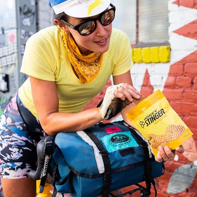 Honey Stinger Organic Mini Honey Waffles, Energy Stroopwafel for Exercise, Endurance and Performance, Sports Nutrition for Home & Gym, Pre and Post Workout, 5 Bags, 26.5 Ounce