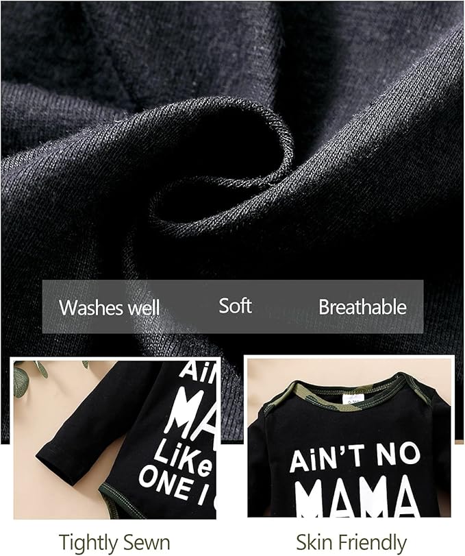 NZRVAWS Newborn Baby Boy Clothes Outfits Letter Prined Romper Pants Set Infant Baby Boy Clothing 0 3 6 9 12 18 Months