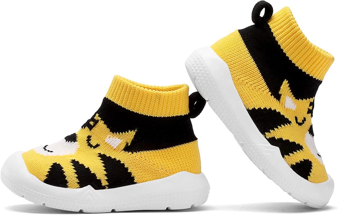 Engtoy Baby Shoes & Socks - Non-Slip Breathable Slippers with Soft Rubber Sole - Baby Boys & Girls Slip On Sneakers
