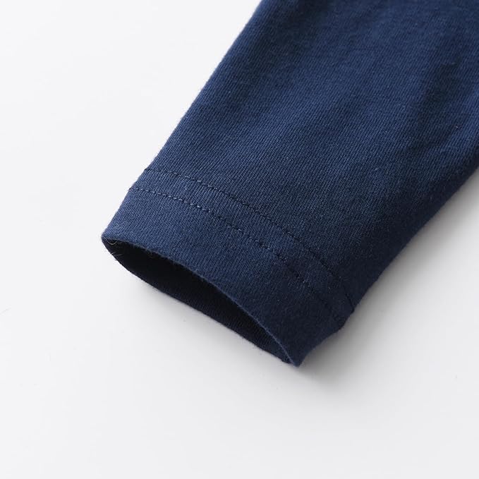 KuKitty Newborn Infant Baby Boy Clothes Long Sleeve Romper + Pants + Hat 3PCS Outfits Set