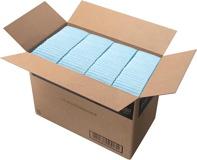 HALYARD Disposable Standard Underpads Incontinence Bed Pads, 23”x24” Lt. Blue-Comfortable Chucks Pads Disposable for Adults-Soft Bed Pads for Elderly Adult Patient 48820 - Pack of 50