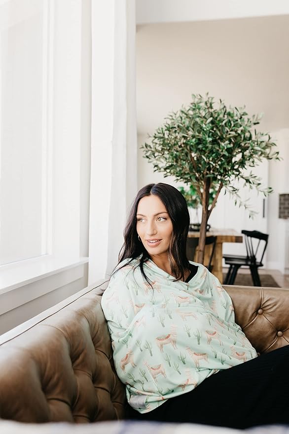 Copper Pearl Multi-Use Cover: Car Seat Covers, Nursing Cover, and Stroller Cover for Sun - Stretchy Fabric, All-Season Use, Stylish Designs, Easy Access for Moms - Cusco