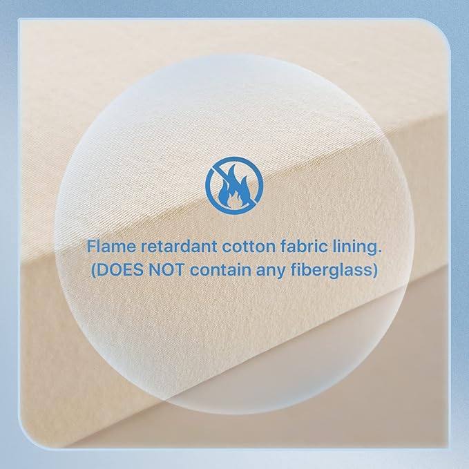 Memory Foam Crib Mattress, Dual Side Toddler Mattress,Washable and Waterproof, fits Standard Full-Size Crib and Toddler Bed,Fiberglass-Free.