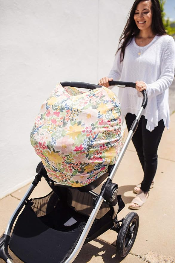 Lark Multi-Use Cover: Car Seat, Nursing & Stroller Cover - Stretchy Fabric, All-Season Use, Stylish Designs, Easy Access for Moms