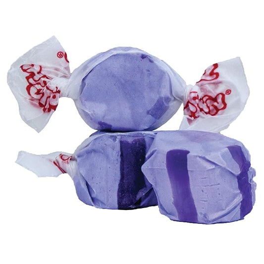 Taffy Town Saltwater Taffy- Grape | Gourmet Taffy| Nougat-Style Candy| Soft & Delicious| Sumer Snack Treats| Party Good Candies| 2.5lbs