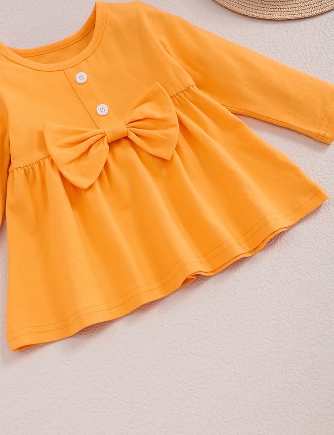 oklady Toddler Baby Girl Clothes Solid Color Ruffle Tops Floral Pants with Headband Fall Winter Cute Girl Outfits