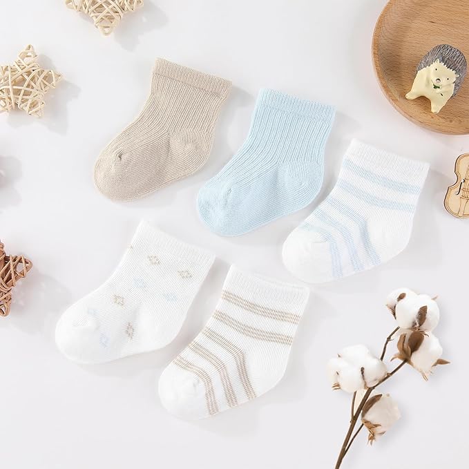 Baby Girls Boys Hats Mittens and Socks Set Cotton Infant Caps Newborn Soft Gloves 0-6 Months