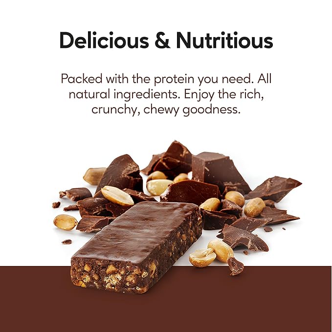 Extend Sugar Free Protein Bars, Perfect Diabetic Snacks, High Protein and Fiber, Hunger Control & Steady Energy, Low Carb, Keto Friendly (12 Count, Chocolate Peanut Butter)