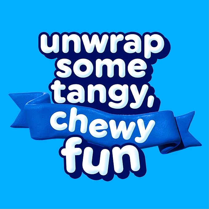 Airheads Candy, Blue Raspberry Flavor, Individually Wrapped Full Size Bars, Taffy, Non Melting, Party, Pack of 36 Bars