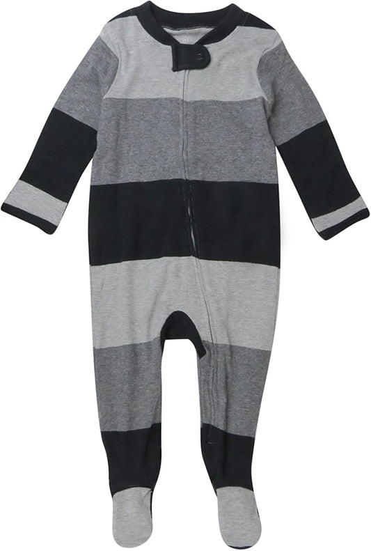 HonestBaby Baby Celebration Sleep & Play Footed One-Piece Pajama Sleeper 100% Organic Cotton