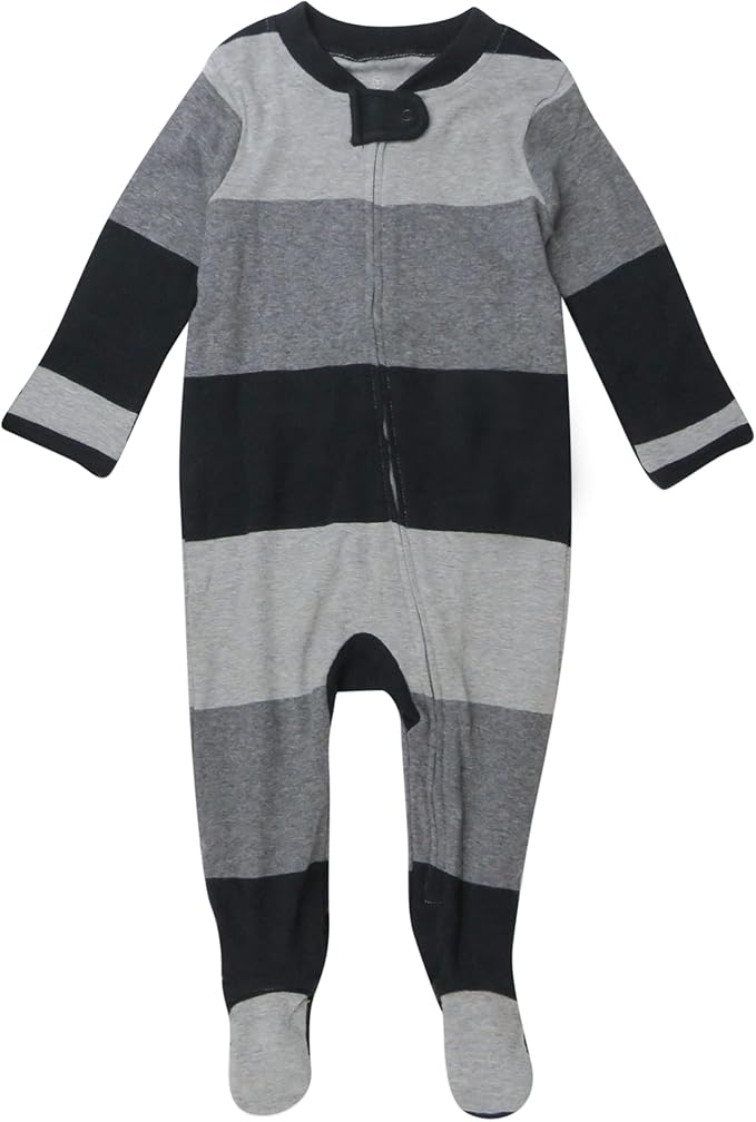 HonestBaby Baby Celebration Sleep & Play Footed One-Piece Pajama Sleeper 100% Organic Cotton