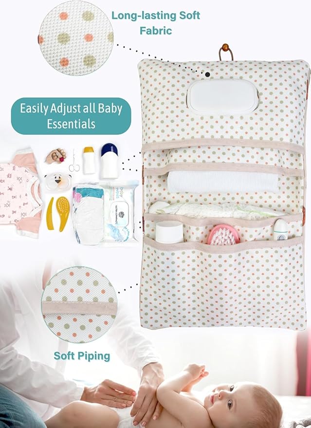 HAMUR Baby Diaper Bag Organizer – Travel-Friendly, Compact & Foldable | Stroller Pouch for Newborn Essentials – Must-Have for Boys & Girls (URchin)