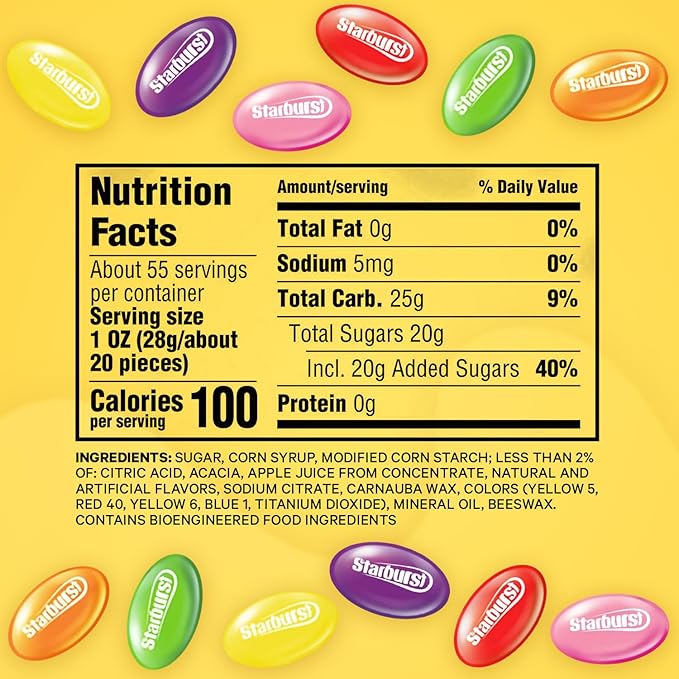 Bulk Jelly Bean Candy Large Bucket - Assorted Fruity Flavors, Soft, Chewy JellyBeans Bulk Resealable Jar for Easter Baskets, Candy Buffet, Egg Hunts, & Treats - JellyBeans