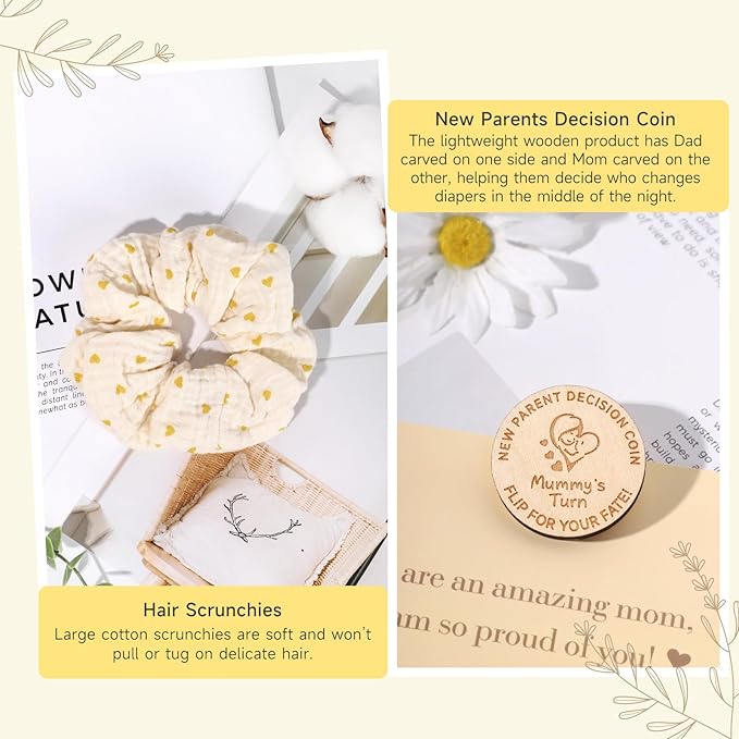 New Mom Gifts for Women, 11 Luxury New Mom Care Package After Baby, Pregnancy Gifts for Expecting Mom to Be, Postpartum Gifts Basket with New Baby Essentials for Baby Shower, First Time Mommy