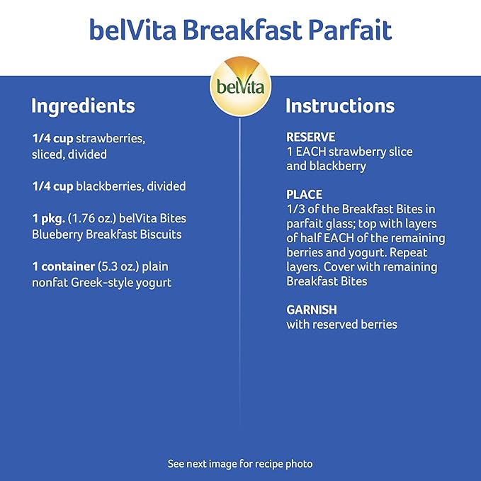 belVita Bites Breakfast Biscuits Variety Pack, 3 Flavors, School Snacks, 40 Snack Packs