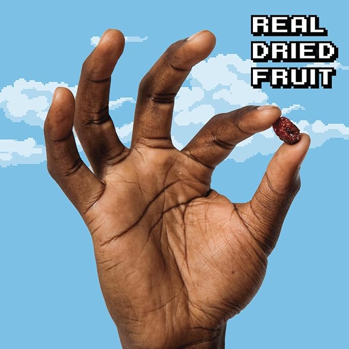 Final Boss Sour Candy, Sour Cranberries, 10 Pack, Level 1, Fruit Chews with Real Dried Fruit, No Artificial Colors or Flavors, Low Calorie Snack for Kids, Teens, Adults, Lunch Boxes & On The Go