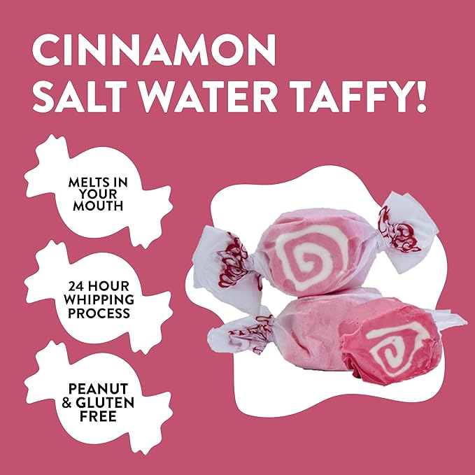 Taffy Town Saltwater Taffy, Cinnamon, 2.5Lb
