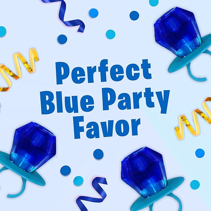 Ring Pop Individually Wrapped Blue Candy 70 Count Bulk Lollipop Pack – Blue Raspberry Flavored Lollipop Suckers for Kids, Fun Candy Bulk, Gender Reveal, Baby Showers, Bachelorette & Kids Party Favors