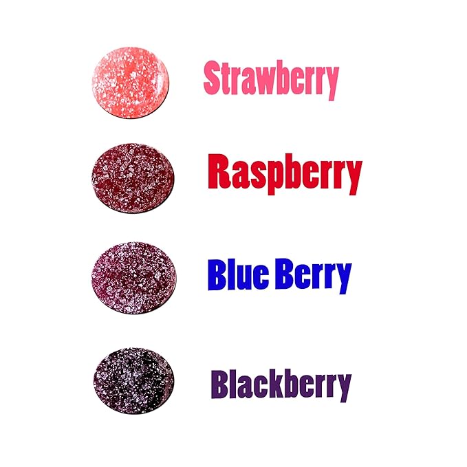 Premium Italian Berry Jelly Candies - 2.25lb 4 Flavors Berry Assortment - Vegan, Gluten Free, Natural Flavors, Individually Wrapped, Perfect For Celebrations & Gifting Bulk (36 Oz) Made In Italy