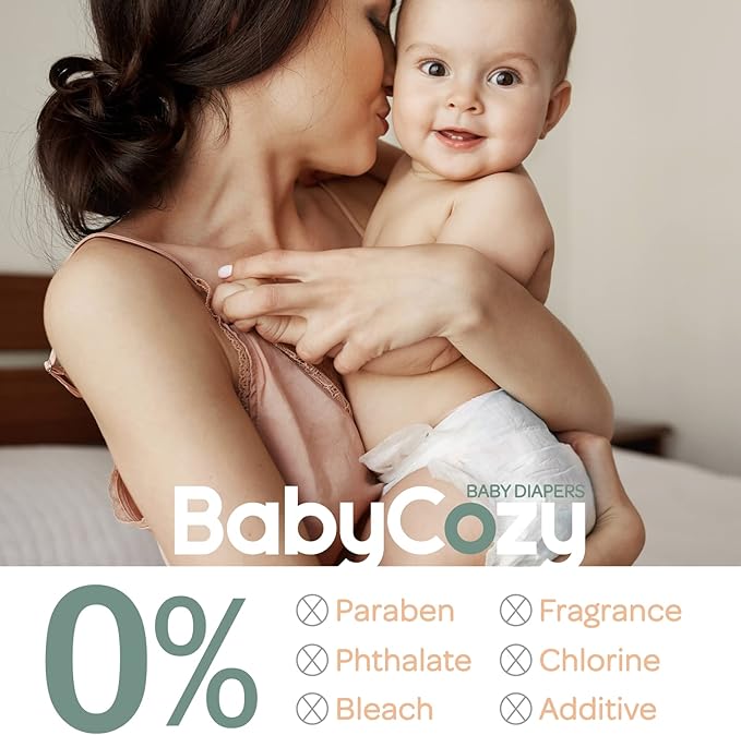 Baby Diapers Size 3(16-28lb),66 Count Babycozy Dry Disposable Diapers,Bouncy Soft Diapers Hypoallergenic Without Chlorine, Eco Friendly,Stop Overnight Diapers Leak