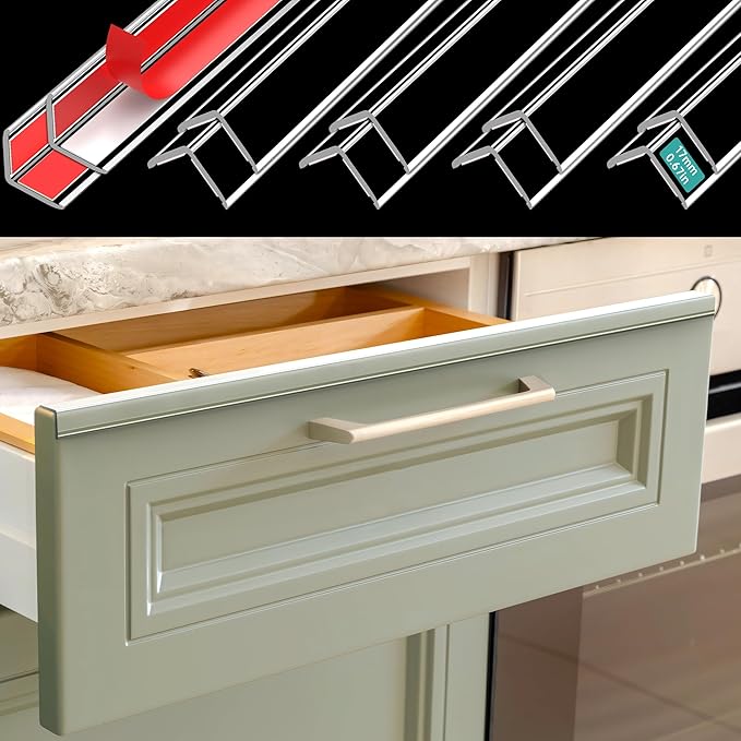 Clear Self-Adhesive Mini Wall Corner Protectors, Cute Corner Guards & Edge Protector for Wall Door Frame Cabinet Baseboard & Door, Table, Stair, Easy to Cut (5/8" Thick, 36" Length - 10Pack)