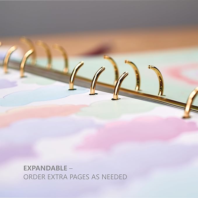 Leather-Bound Baby Memory Book Boy Girl - Beautiful Baby Scrapbook Album with Monthly Milestone Stickers | Loose-Leaf Elephant Baby Book Memory Keepsake Journal for Newborns