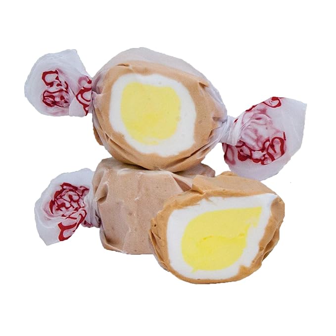 Taffy Town Saltwater Taffy- Banana Cream Pie | Gourmet | Nougat-Style Candy| Soft & Delicious| Sumer Snack Treats| Party Good Candies | 2.5 lbs