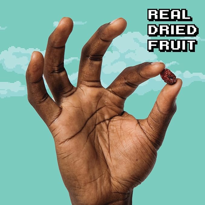 Final Boss Sour Candy, Sour Cranberries, 10 Pack, Level 2, Fruit Chews with Real Dried Fruit, No Artificial Colors or Flavors, Low Calorie Snack for Kids, Teens, Adults, Lunch Boxes & On The Go