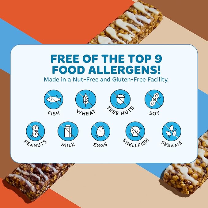 Blake's Seed Based Breakfast Bars with Protein — Chocolate Chip (24 Count), 5g Clean Plant-Based Protein, Gluten Free, Nut Free, Dairy Free & Vegan, Healthy Snacks for Kids or Adults, School Safe